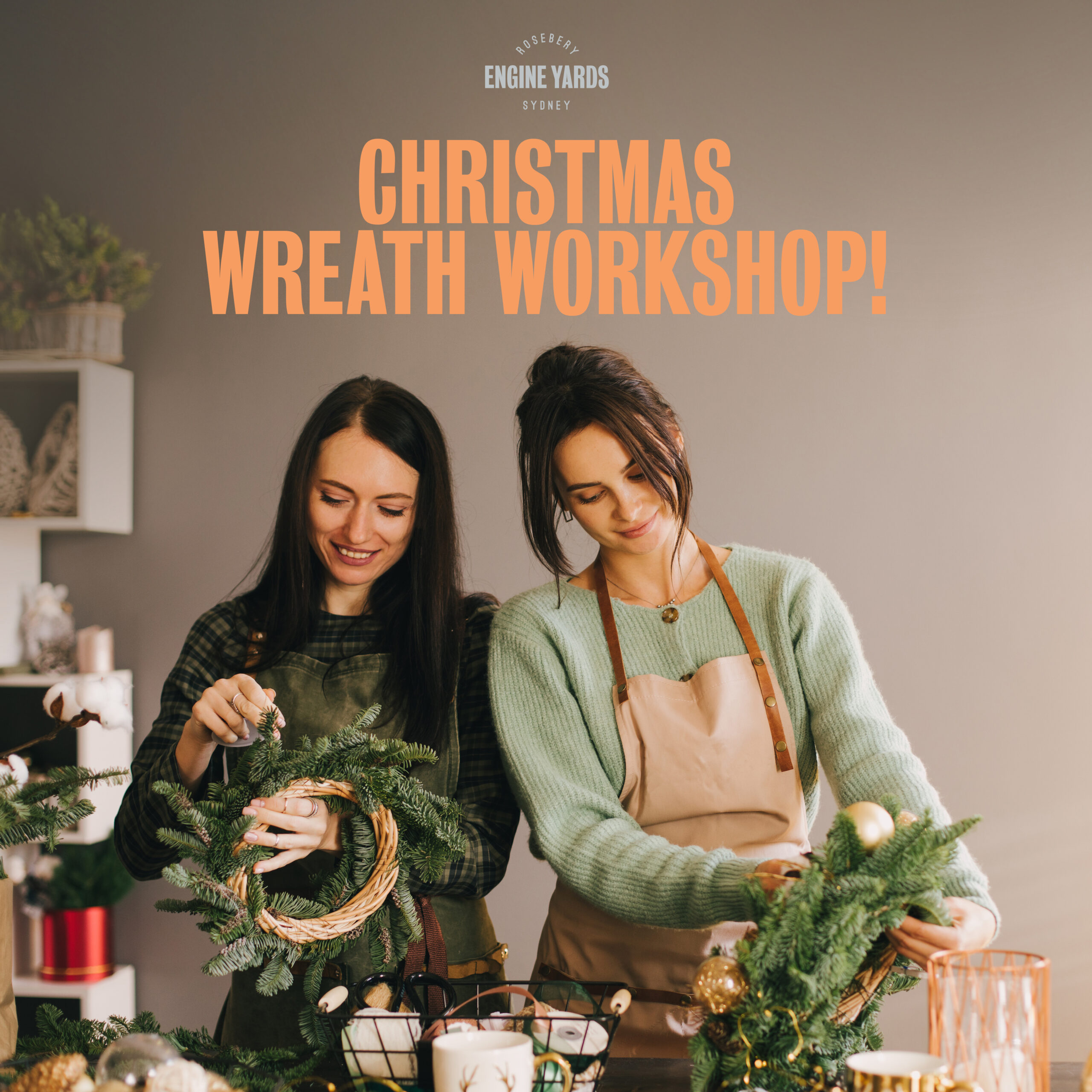 Christmas wreath workshop