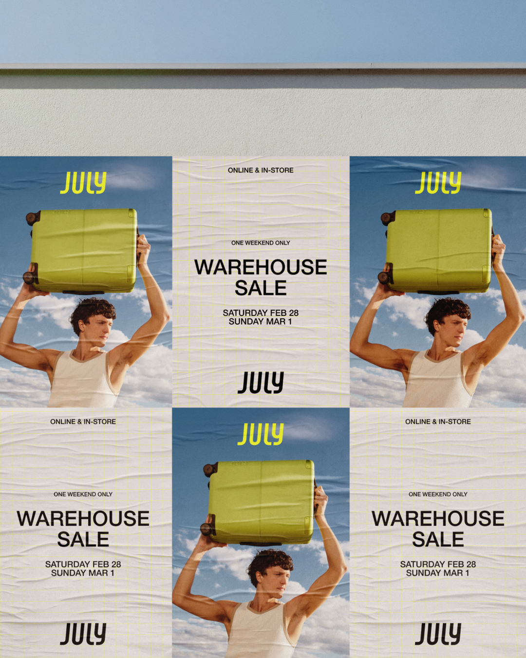 July warehouse sale